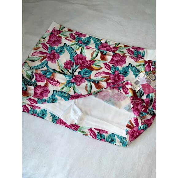 Stella Parker Sport Pull-On Skort Size XL  Pink Floral  UPF 50+ - Picture 3 of 4